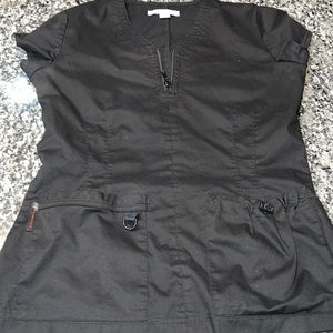 Koi small scrub top! Black